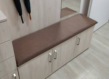 Bankkissen nach Maß für Indoor-Bereich in der Farbe Uni-Living Brown Bankkissen nach Maß für Indoor-Bereich in der Farbe Uni-Living Brown