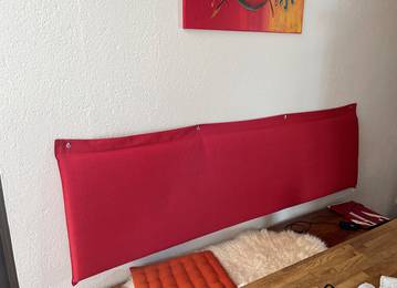 Wandkissen zum Aufhngen nach Ma in der Farbe Uni-Living Red