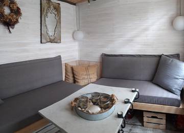 Lounge Sitzkissen 130X50X10cm mit passenden Wandkissen zum aufhngen in der Farbe Uni-Living Grey
