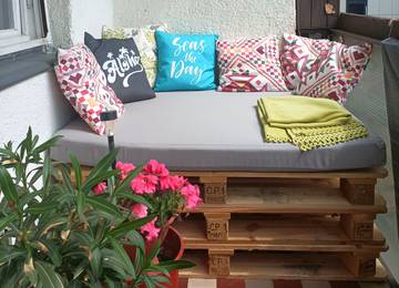 Lounge Sitzkissen 120x100x8cm in der Farbe Sunny Gris