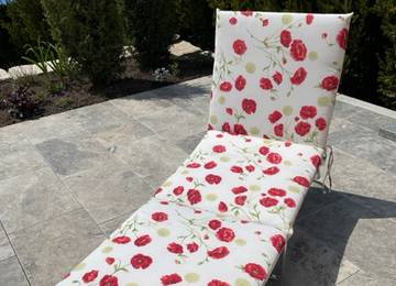 Liegen Auflage in der Farbe Poppy 60x190x5cm