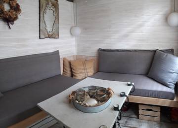 Lounge Sitzkissen 130X50X10cm mit passenden Wandkissen zum aufhngen in der Farbe Uni-Living Grey