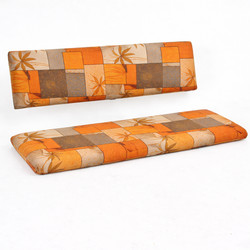 Bierbankauflagen mit separater R�cklehne 121x36x5 und 121x26x5