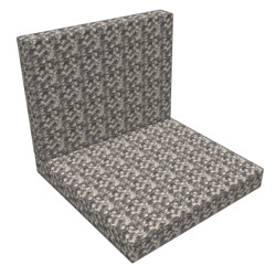 Loungekissen-Set 60x60x10 cm (Sitzkissen) 60x43x10 cm (R�cklehne)