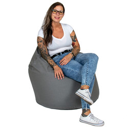 Sitzsack in Tropfenform