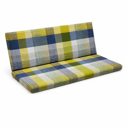 Gartenbank Auflage mit R�ckenlehne 121 x 36 x 5 cm und 121 x 46 x 5 cm