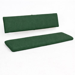 Gartenbank Auflage mit separater R�ckenlehne 121 x 36 x 5 cm und 121 x 26 x 5 cm