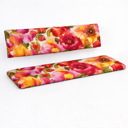 Gartenbank Auflage mit separater R�ckenlehne 121 x 36 x 5 cm und 121 x 26 x 5 cm