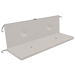 Hollywoodschaukel-Auflagenset 160 cm lang, 8 cm dick