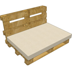 Palette Sitzkissen 120x60x10 cm
